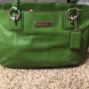 Olive Green Coach Purse
